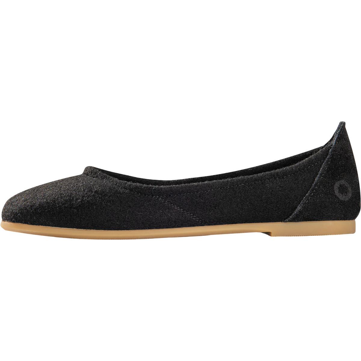 Baabuk Damen Wool Ballerina Schuhe (Größe 37, schwarz)