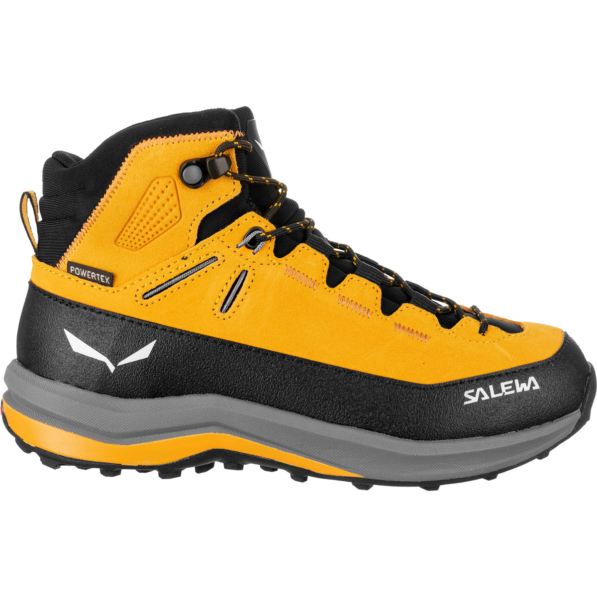 Salewa Kinder Mtn Trainer 2 Mid PTX Schuhe (Größe 38, gelb)