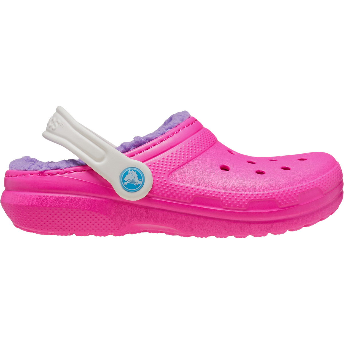 Crocs Kinder Classic Lined Clog Sandale (Größe 33 , pink)
