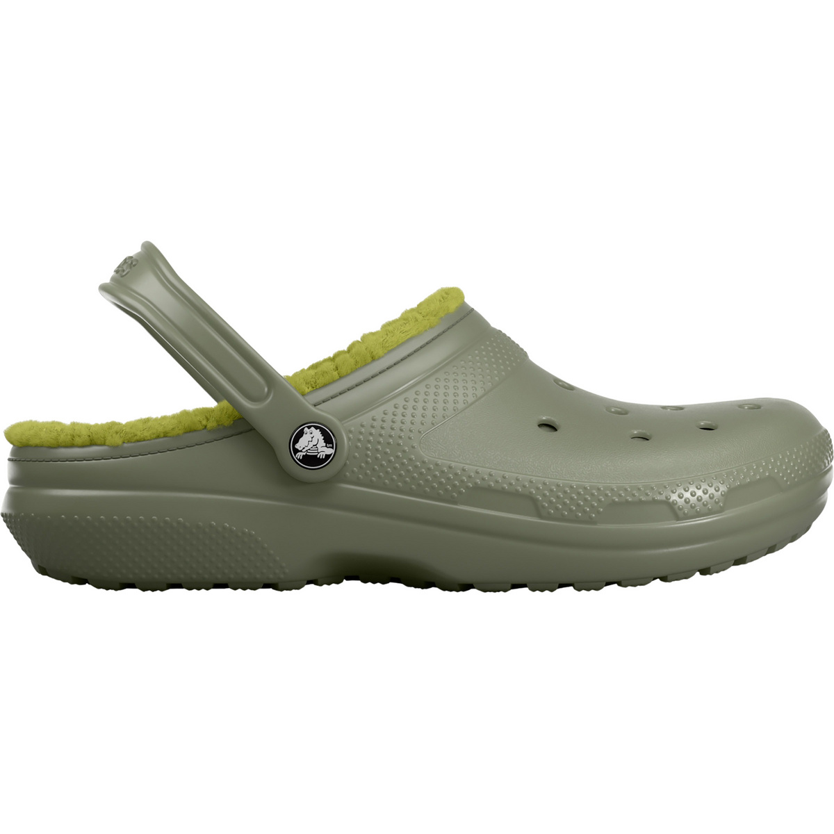 Crocs Kinder Classic Lined Clog Sandale (Größe 36 , gruen)