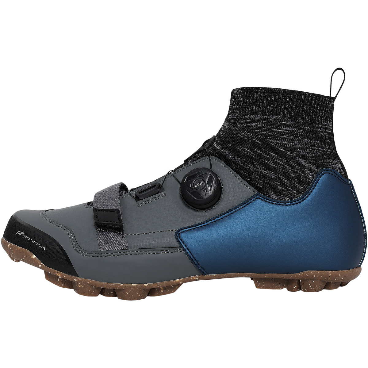 Protective Uomo Scarpe da ciclismo Steel Toe (Taglia 43, Blu)
