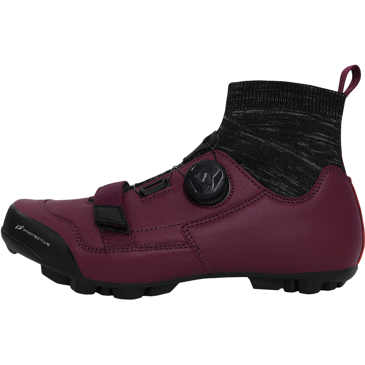 Protective Femme Chaussures de vélo Steel Toe (taille 37, Rouge)