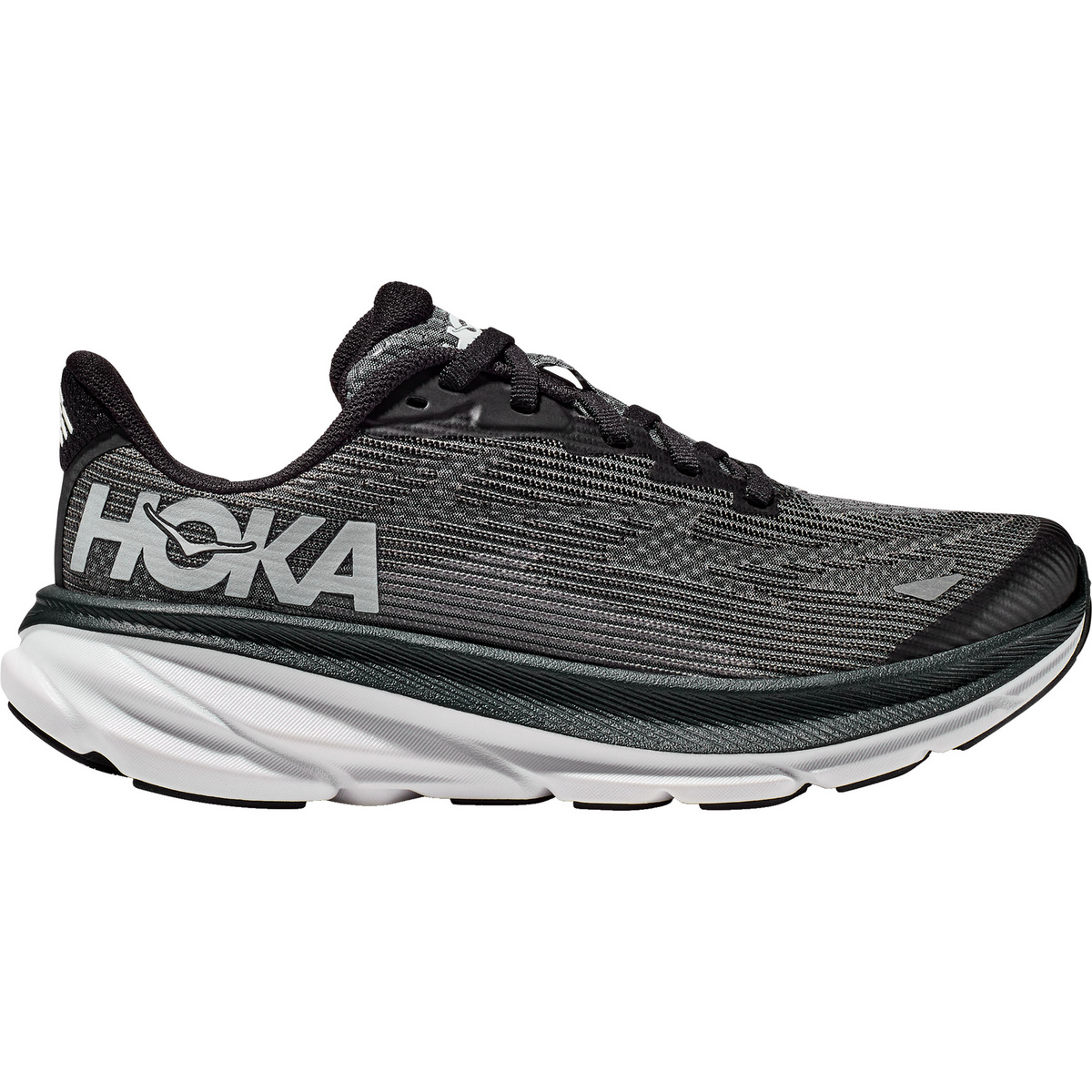 Hoka Kinder Clifton 9 Schuhe (Größe 37 , schwarz)