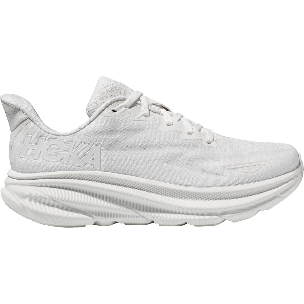 Hoka Donna Scarpe Clifton 9 (Taglia 40.5 , Bianco)