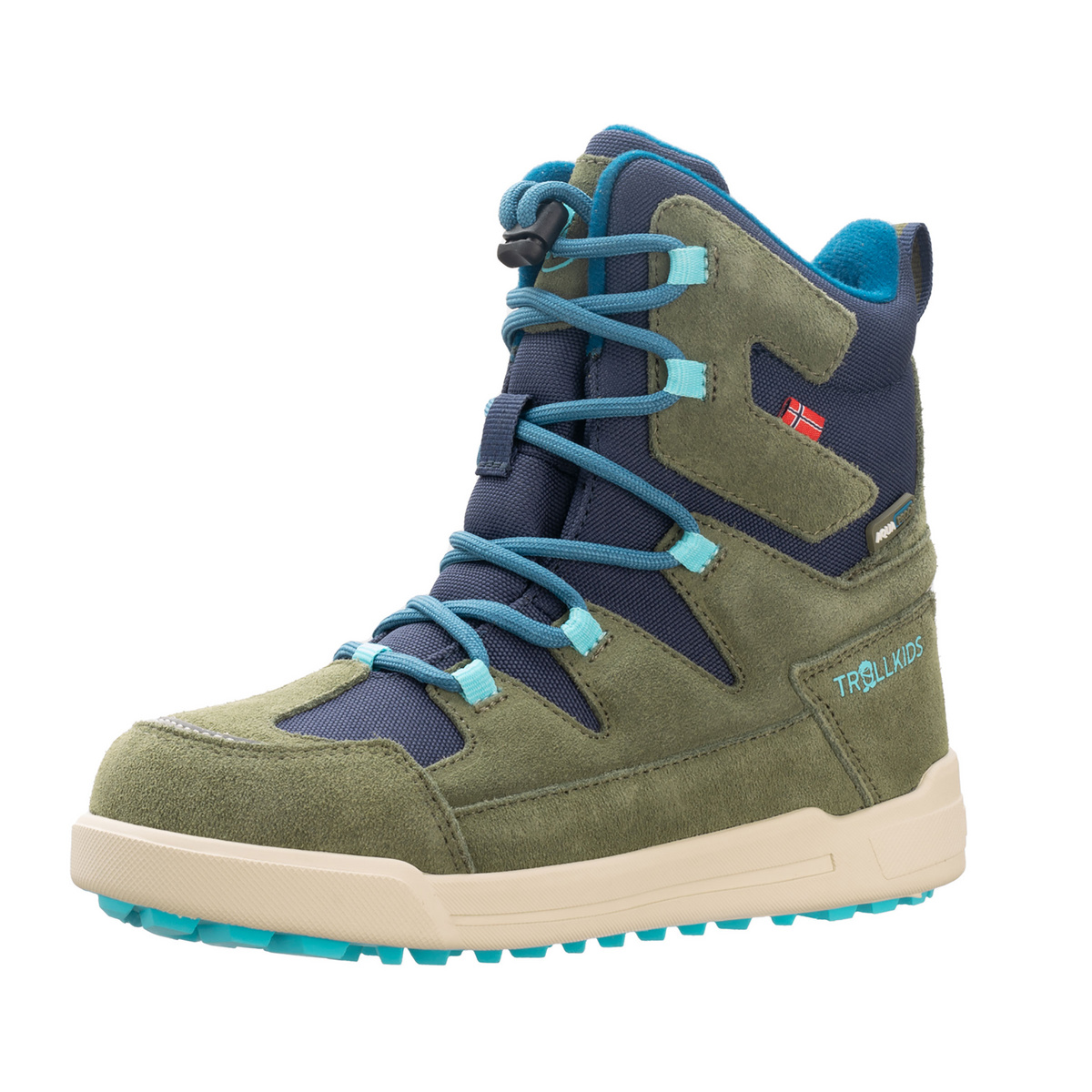Trollkids Bambino Scarpe Finnmark Winter (Taglia 28, Verde)
