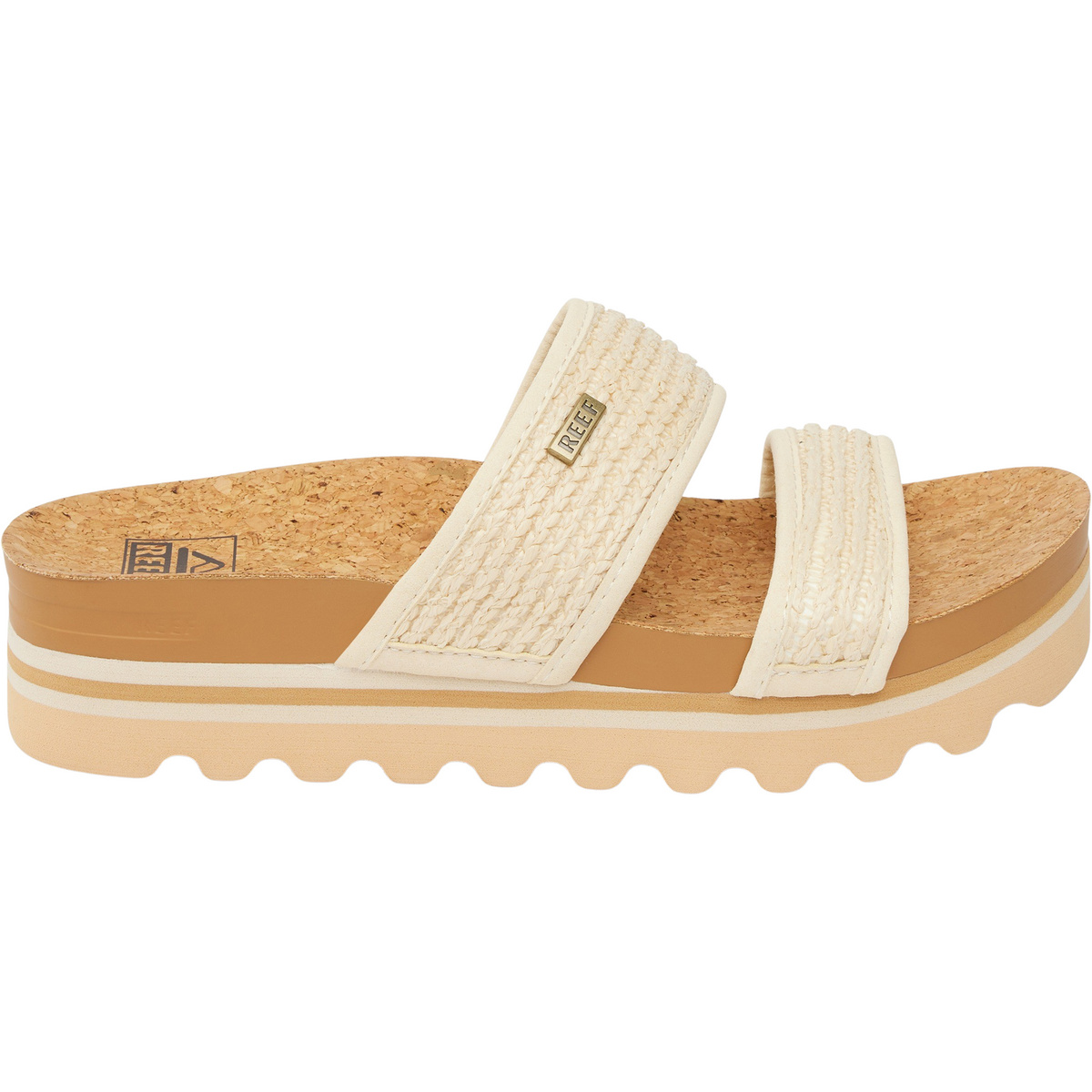 Reef Damen Cushion Vista Hi Sandale (Größe 42.5, weiss)