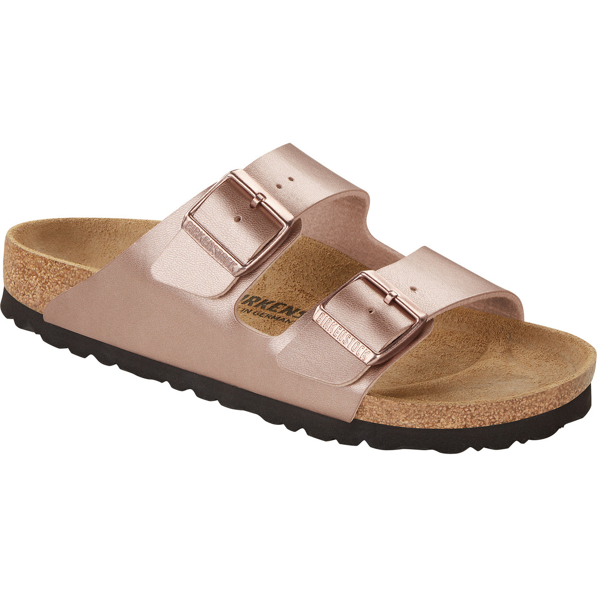 Birkenstock Damen Arizona Birko-Flor Sandalen (Größe 42, beige)