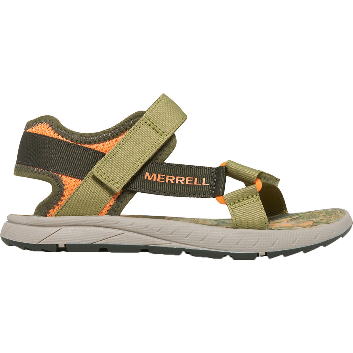 Merrell Bambino Sandali Kahuna Web 2.0 (Taglia 31, Verde oliva)