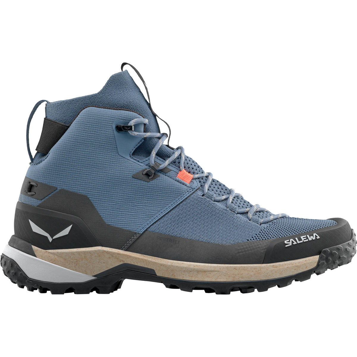 Salewa Uomo Scarpe Puez Knit Mid PTX (Taglia 46, Blu)