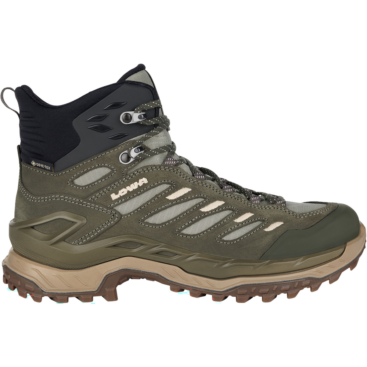 Lowa Damen Innovo GTX Mid Schuhe (Größe 39.5, oliv)