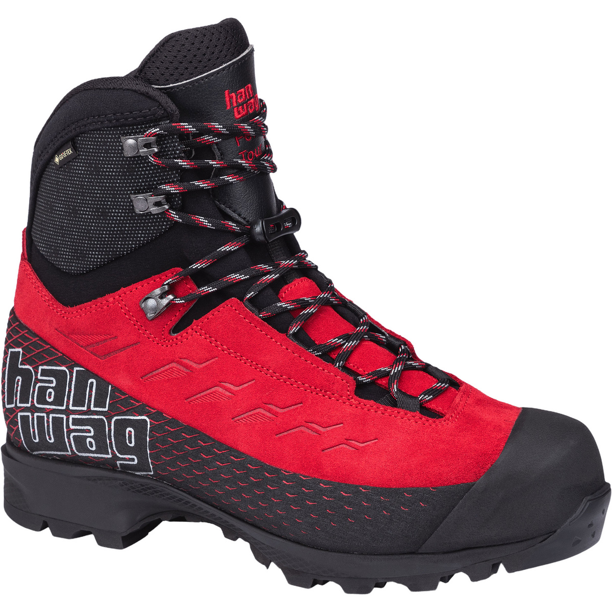 Hanwag Herren Ferrata Tour GTX Schuhe (Größe 43, rot)