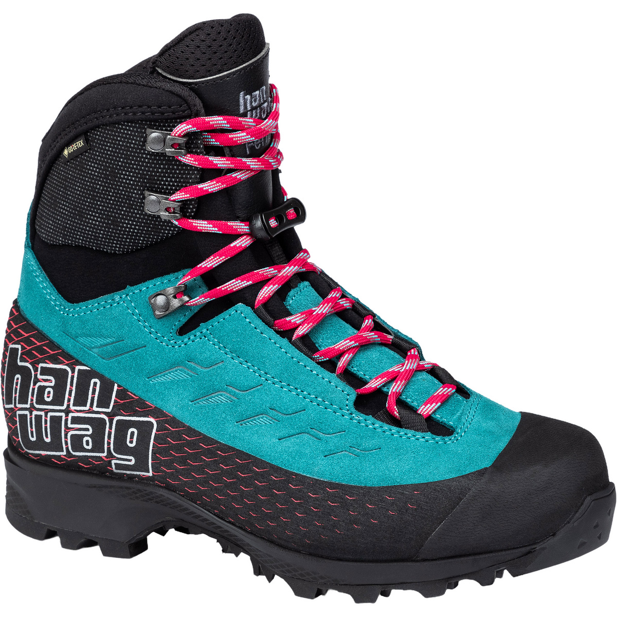 Hanwag Donna Scarpe Ferrata Tour GTX (Taglia 37, Turchese)