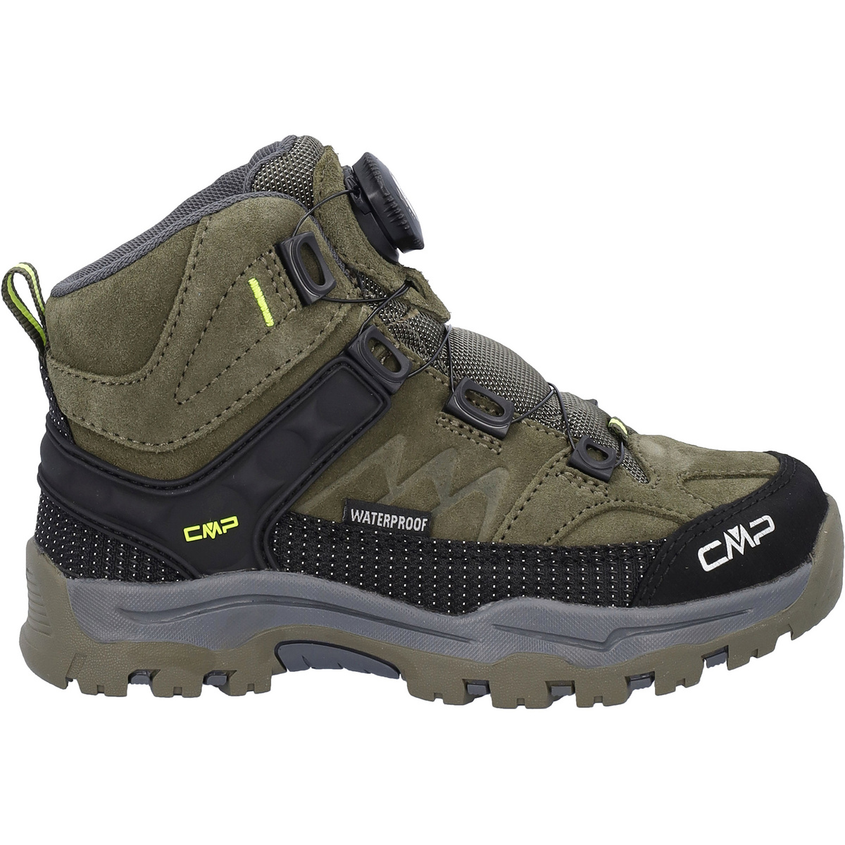 CMP Bambino Scarpe Kiruna Mid Fitgo WP (Taglia 33, Verde oliva)