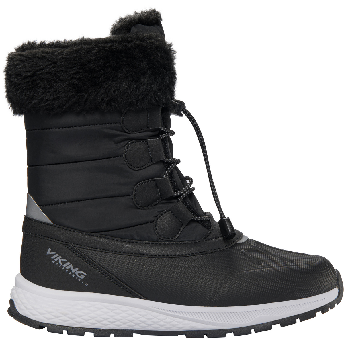 Viking Enfants Chaussures Equip Warm WP Zip (taille 33, Noir)