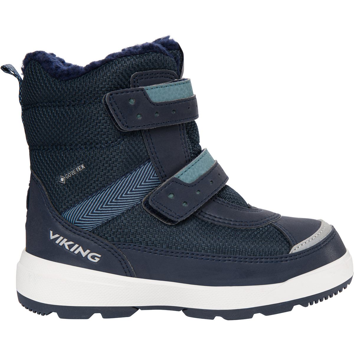 Viking Bambino Scarpe Play Reflex Warm GTX 2V (Taglia 27, Blu)