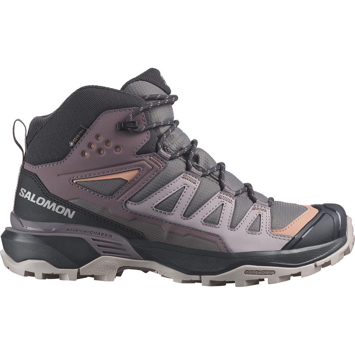 Salomon Damen X Ultra 360 Mid GTX Schuhe (Größe 40, lila)