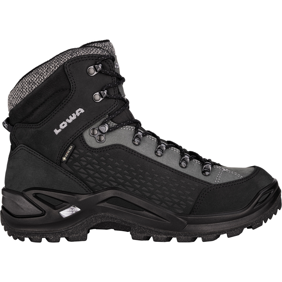Lowa Homme Chaussures Renegade Warm GTX Mid (taille 43.5, Noir)