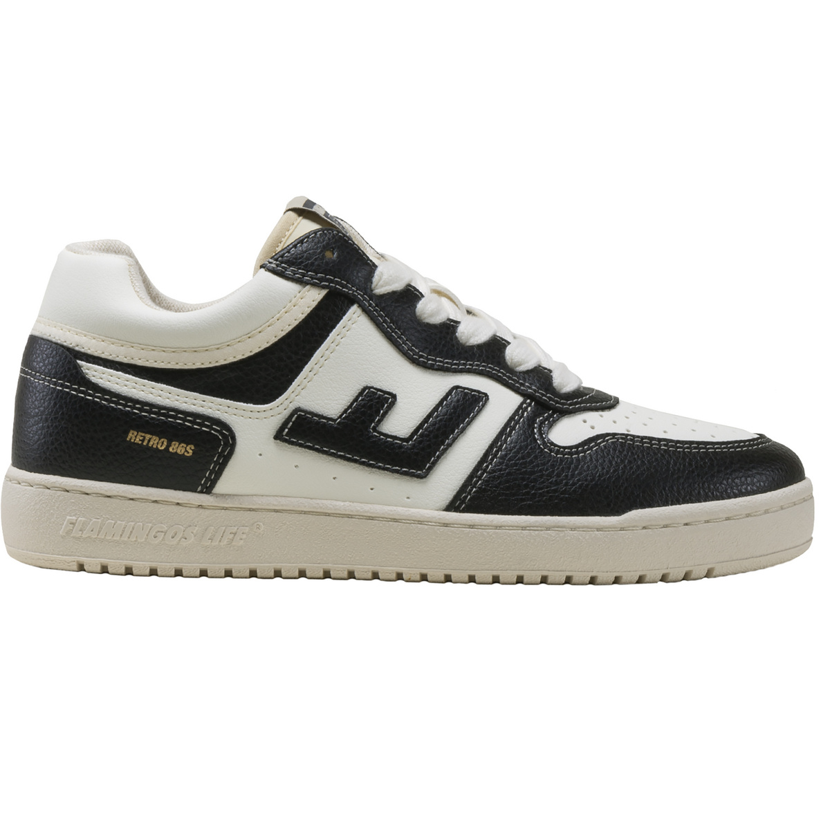 Flamingos Life Herren Retro 86s Schuhe (Größe 41, schwarz)