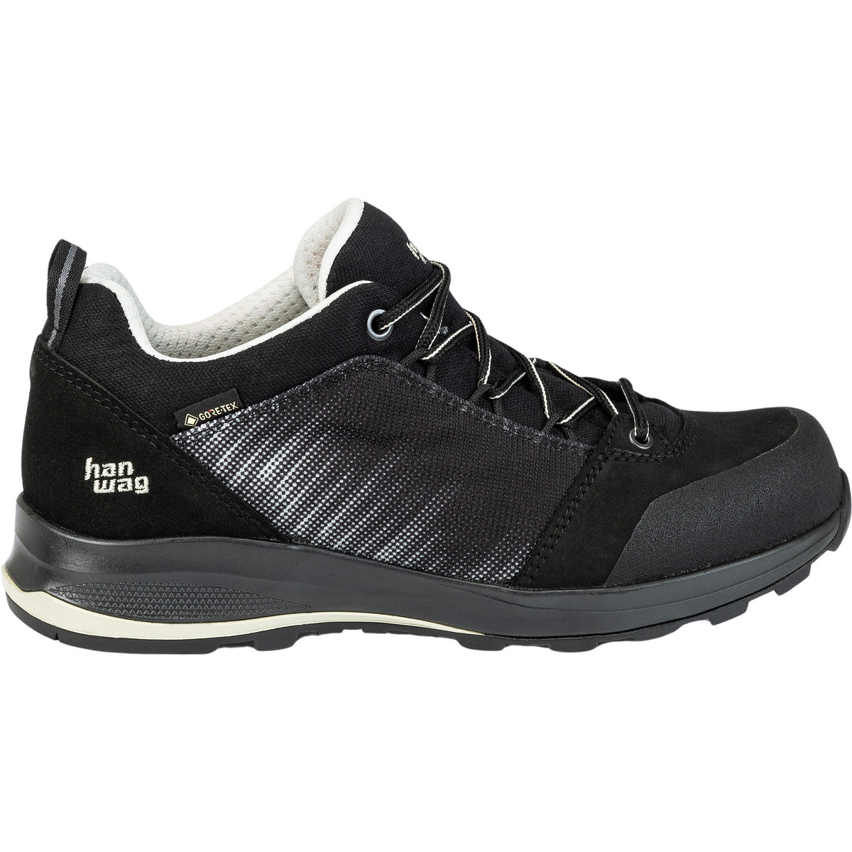 Hanwag Donna Scarpe Klarsby Low Bunion GTX (Taglia 41.5, Nero)