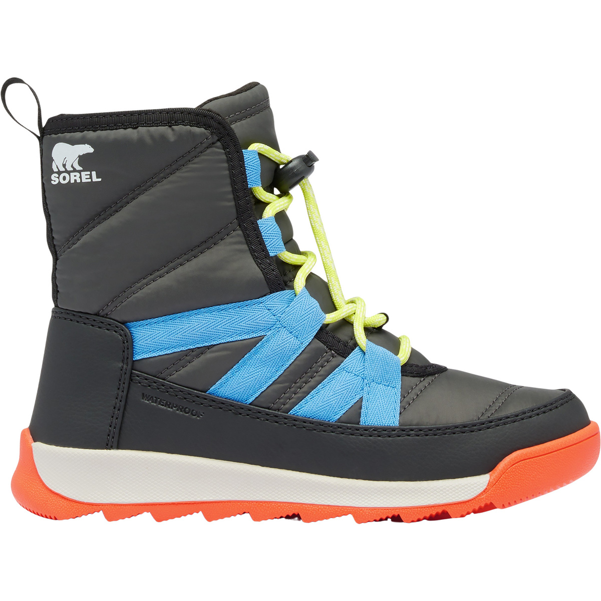 Sorel Bambino Scarpe Whitney II Plus Lace WP (Taglia 36, Nero)