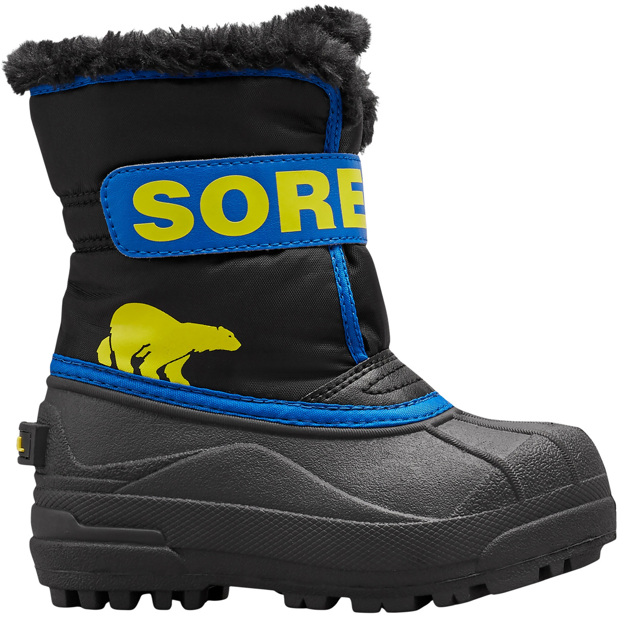 Sorel Bambino Scarpe Snow Commander (Taglia 29, Nero)