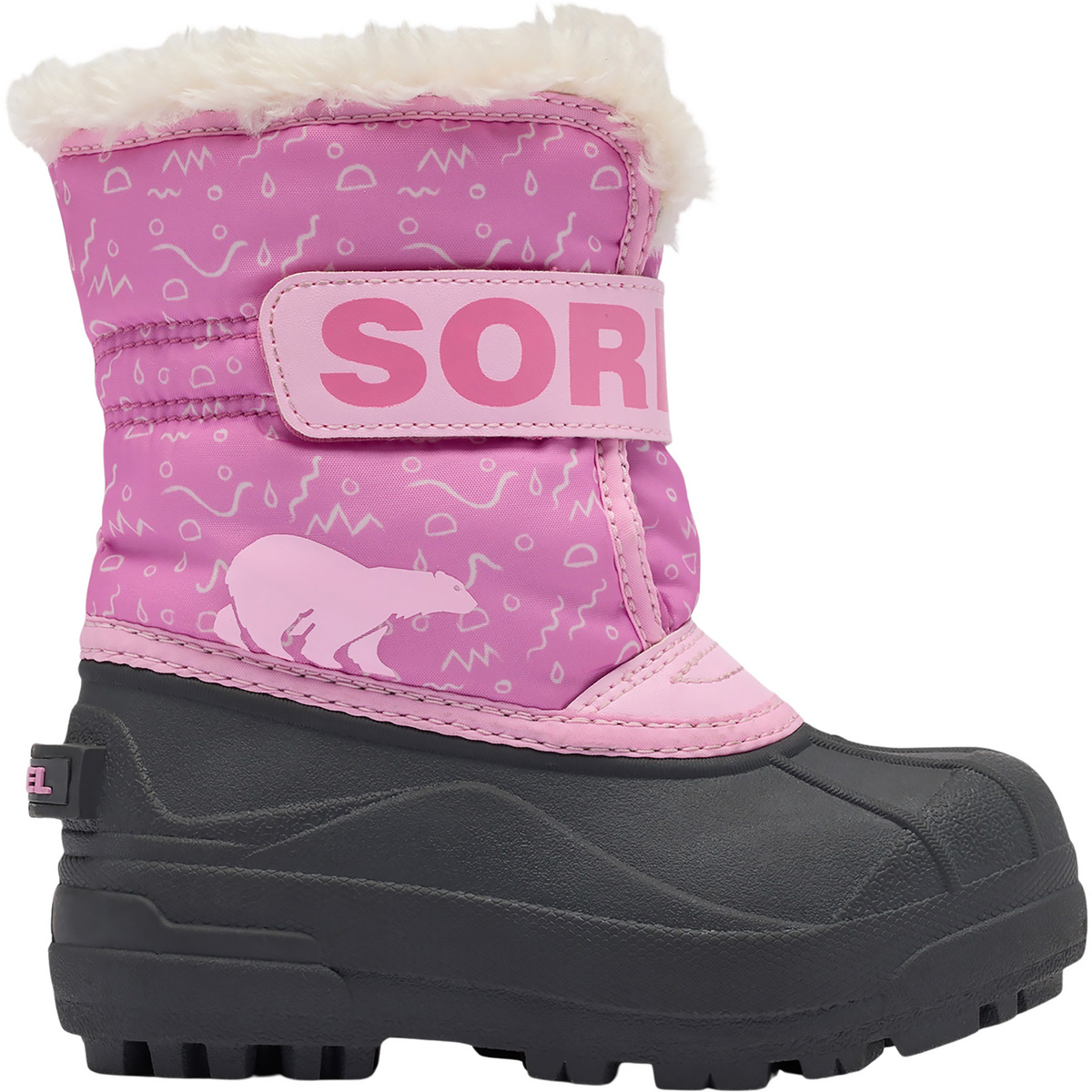 Sorel Bambino Scarpe Snow Commander (Taglia 28, rosa)