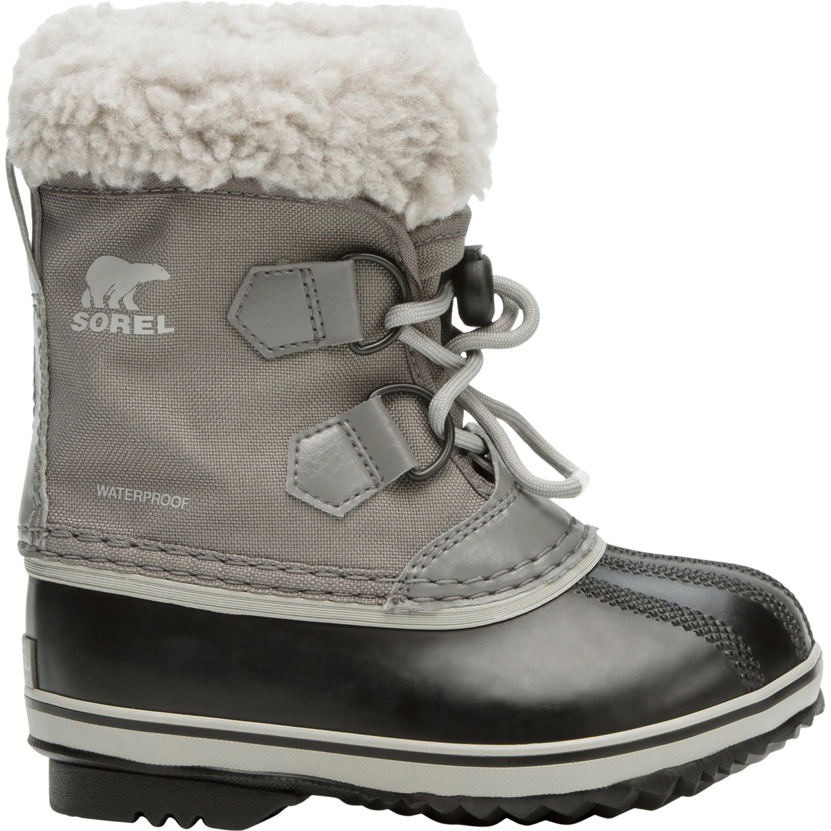 Sorel Bambino Scarpe Pac Nylon WP (Taglia 33, Grigio)