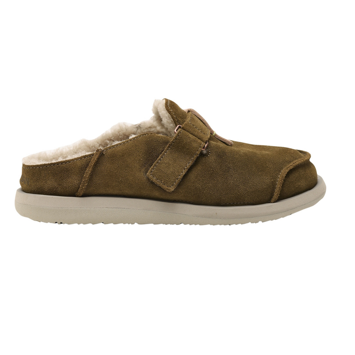Satorisan Scarpe Uwabaki Clog Strap Suede (Taglia 37, Marrone)