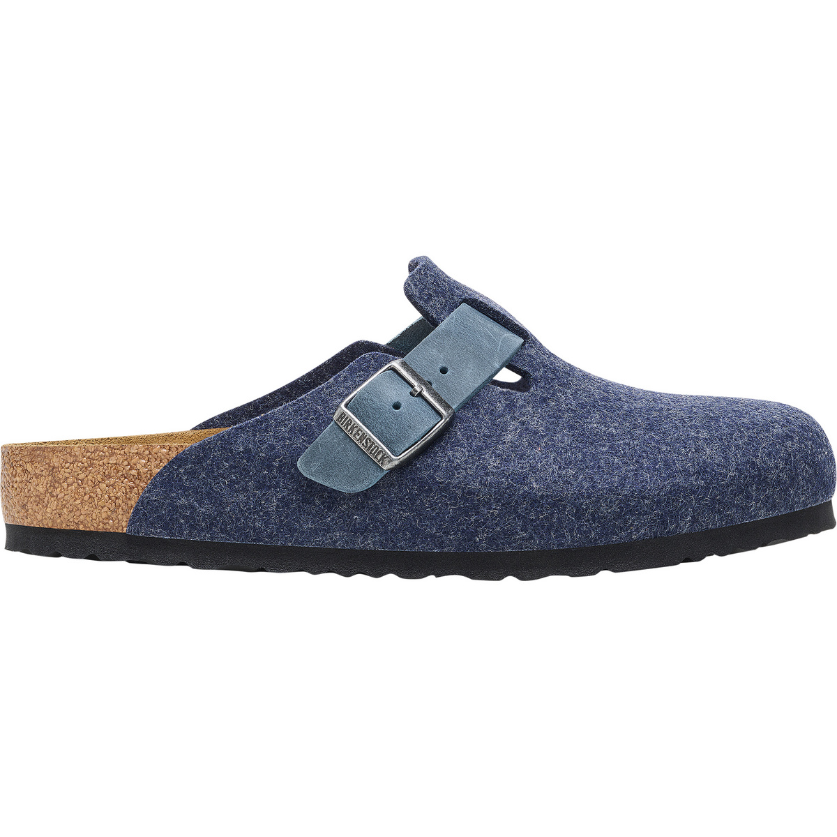Birkenstock Uomo Ciabatte Boston FE/LE (Taglia 41, Blu)
