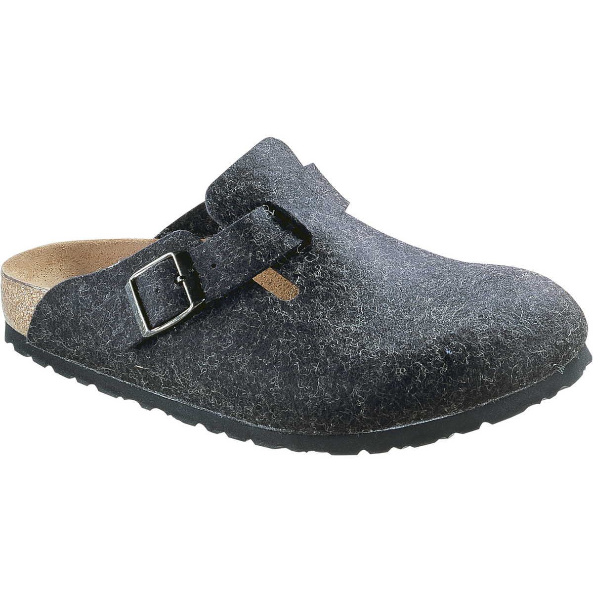 Birkenstock Ciabatte Boston Wool (Taglia 36, Grigio)