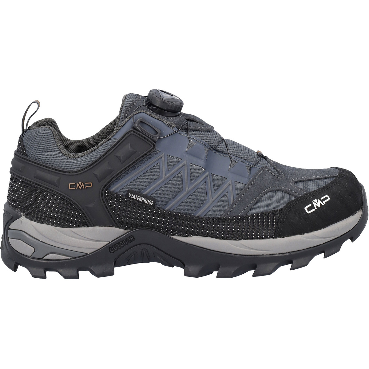 CMP Herren Rigel Low Fitgo WP Schuhe (Größe 47, grau)