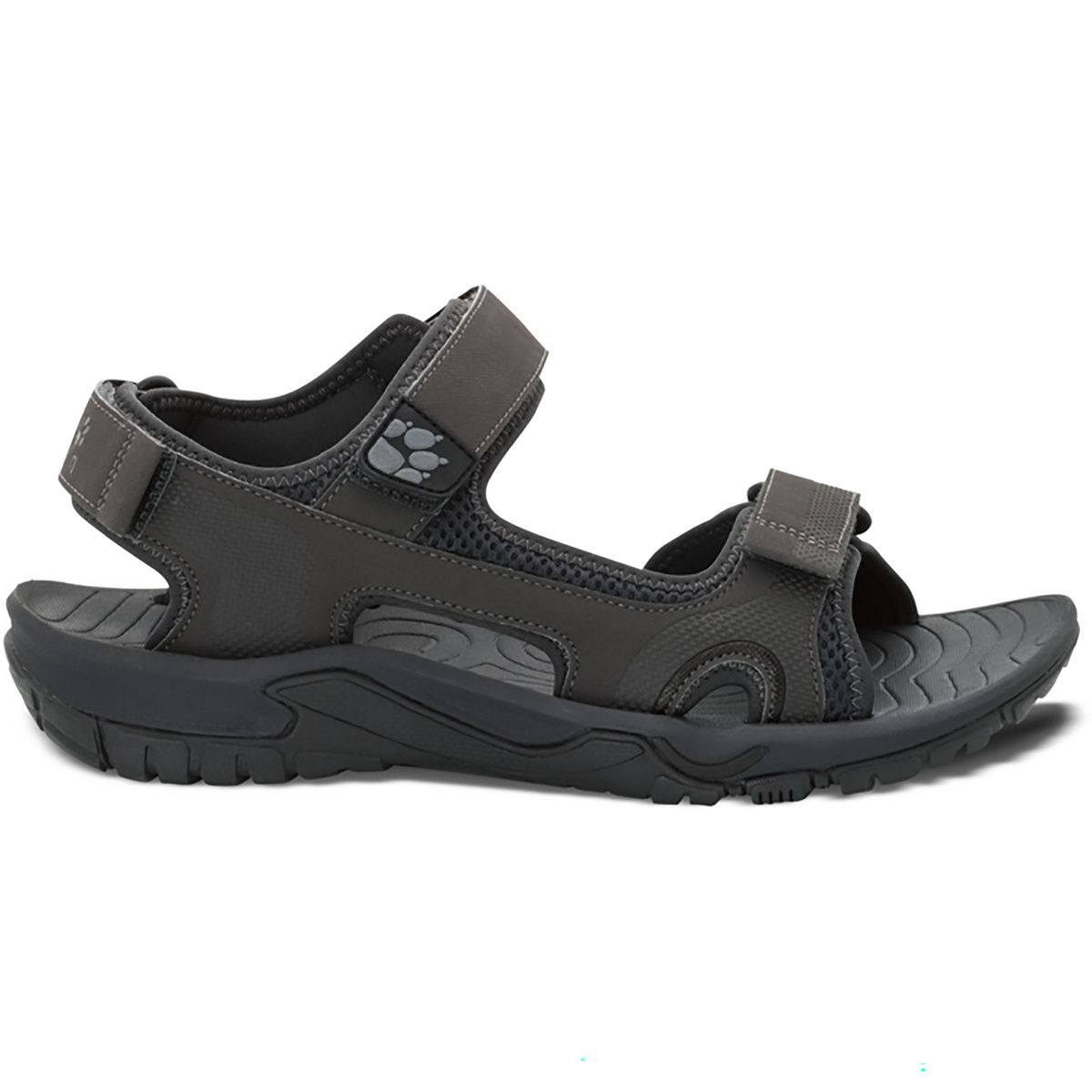 Jack Wolfskin Uomo Sandali Lakewood Cruise (Taglia 43, Nero)