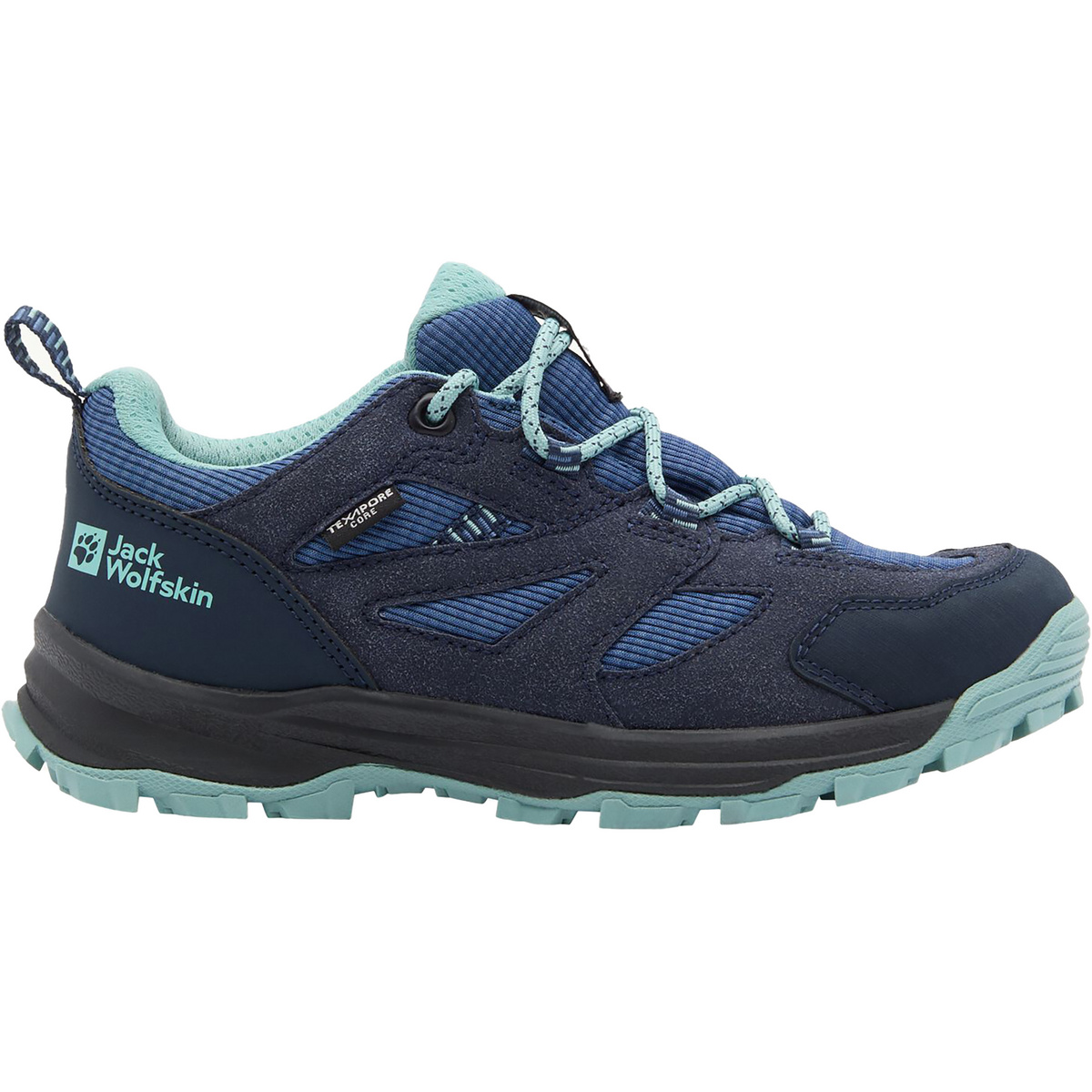 Jack Wolfskin Kinder Vojo Tour Texapore Low Schuhe (Größe 39, blau)