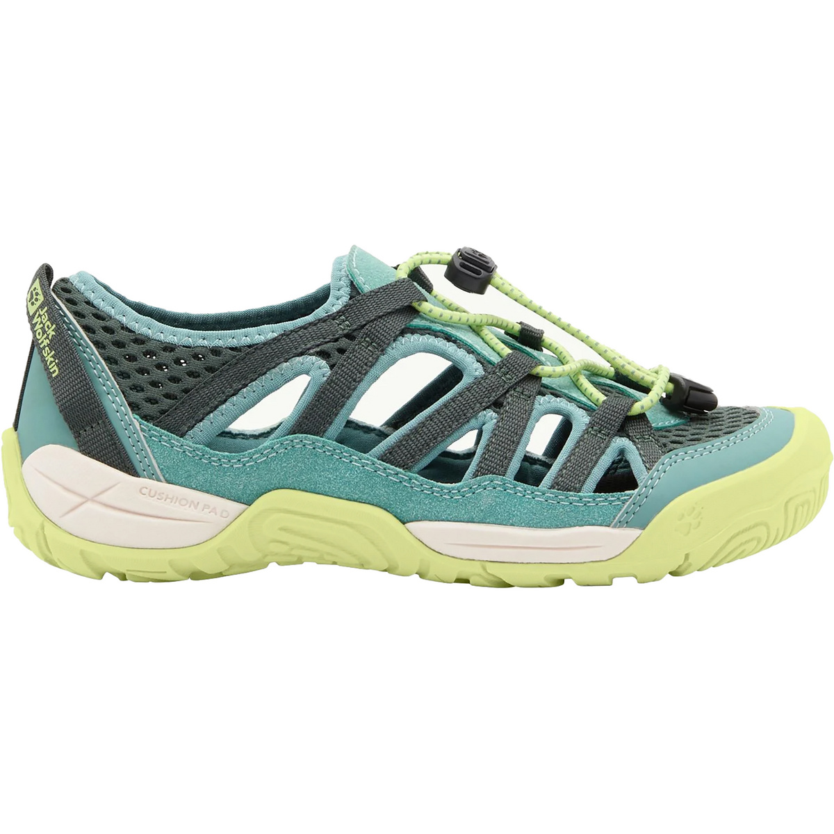 Jack Wolfskin Kinder Levente Sandale (Größe 39, gruen)