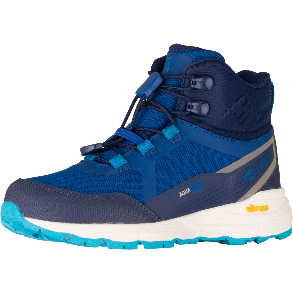 Trollkids Bambino Scarpe Skarvan Hiker Mid XT (Taglia 36, Blu)