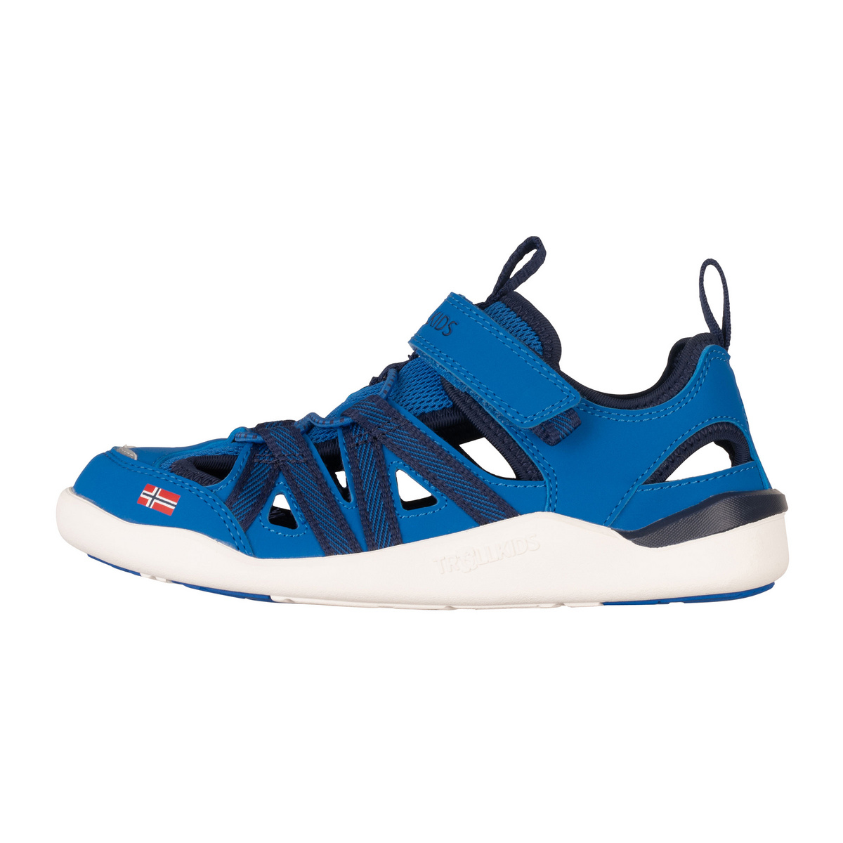 Trollkids Enfants Sandale Saltfjord (taille 32, Bleu)