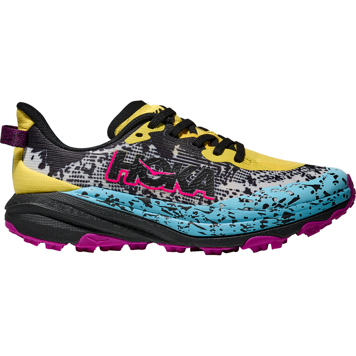 Hoka Kinder Speedgoat 6 Schuhe (Größe 40.5 , gelb)