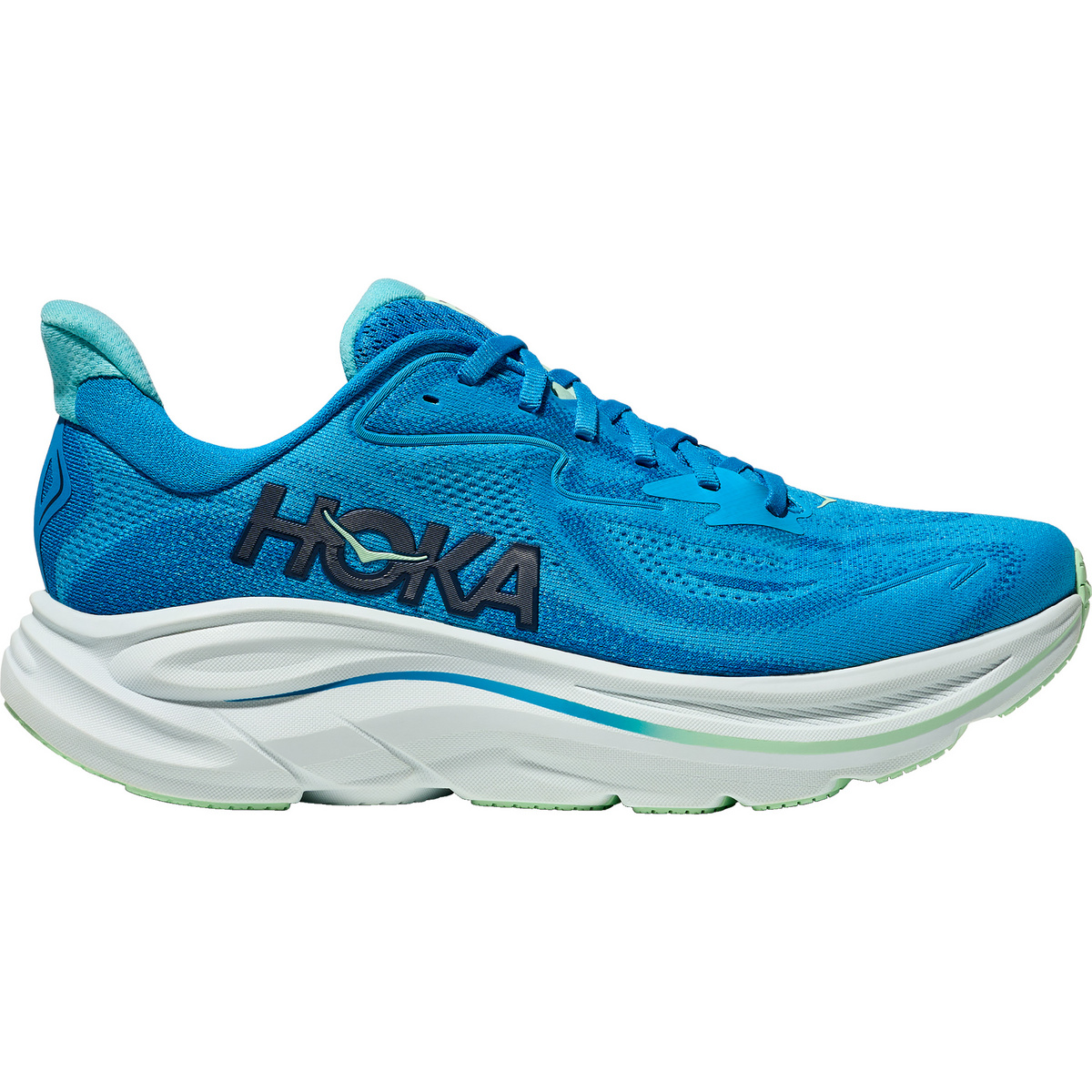 Hoka Uomo Scarpe Clifton 10 (Taglia 46, Blu)