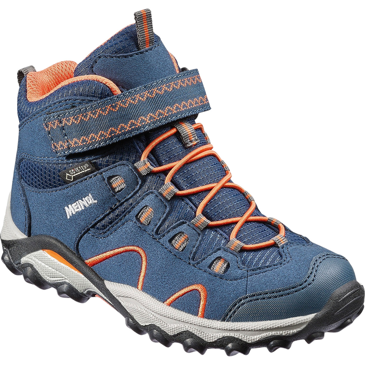 Meindl Kinder Lucca Mid GTX Schuhe (Größe 37, blau)