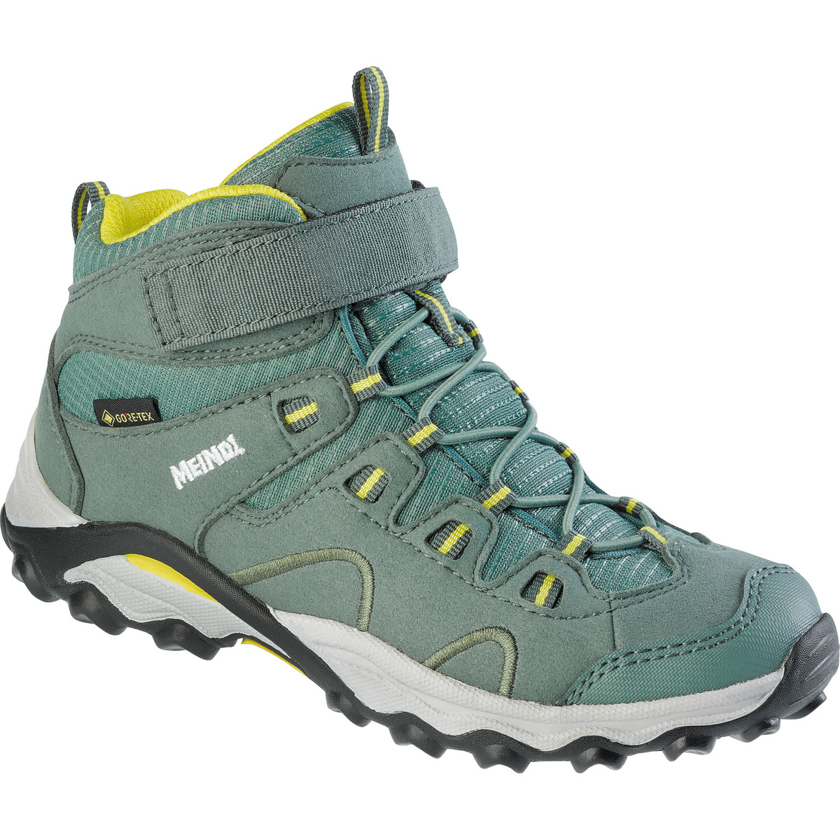 Meindl Kinder Lucca Mid GTX Schuhe (Größe 30, gruen)
