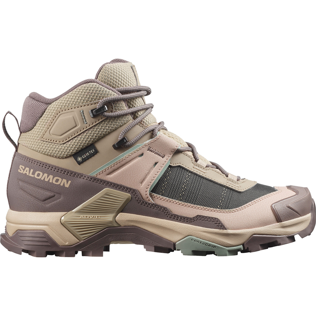 Salomon Damen X Ultra 5 Mid GTX Schuhe (Größe 39 , beige)