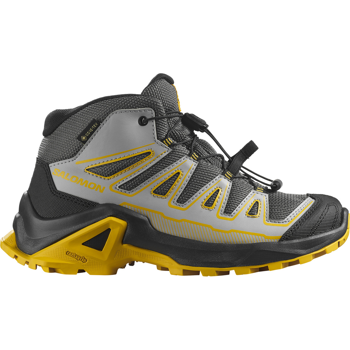 Salomon Bambino Scarpe X Ultra Mid GTX (Taglia 35, Grigio)