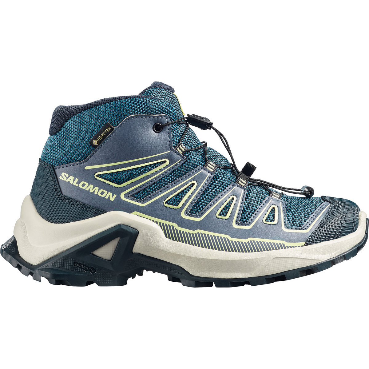 Salomon Kinder X Ultra Mid GTX Schuhe (Größe 34, blau)