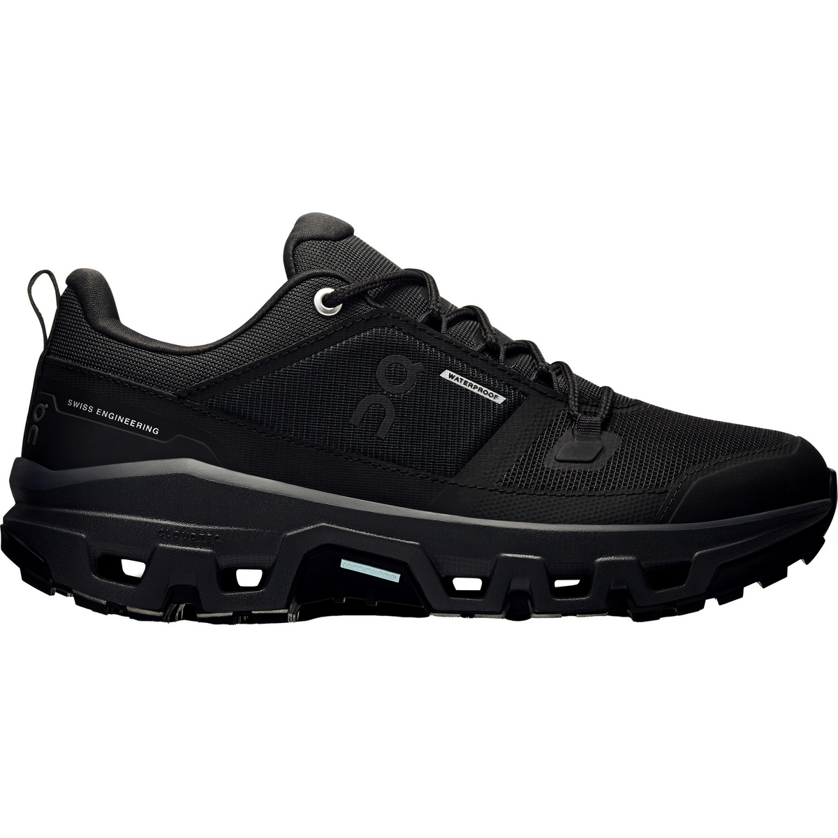 On Femme Chaussures Cloudrock Low WP (taille 40.5, Noir)