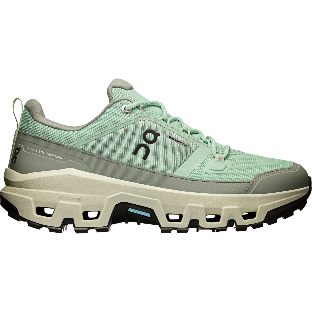 ON Damen Cloudrock Low WP Schuhe (Größe 40.5, gruen)