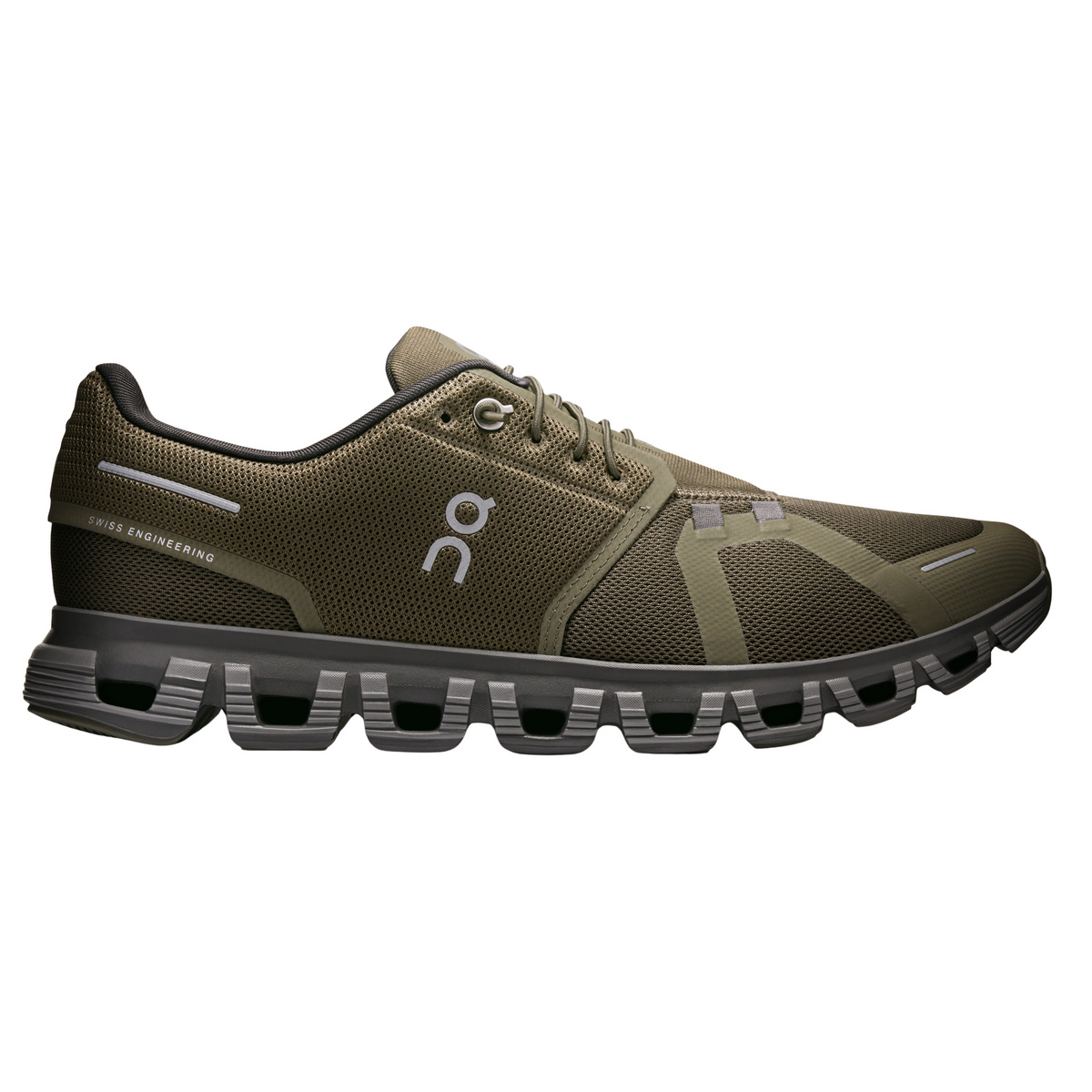 On Herren Cloud 6 Schuhe (Größe 42.5, oliv)
