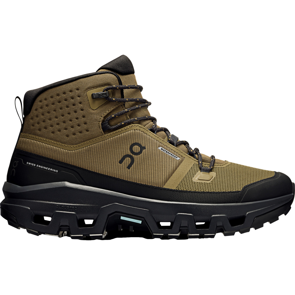 On Herren Cloudrock Mid WP Schuhe (Größe 44.5, braun)