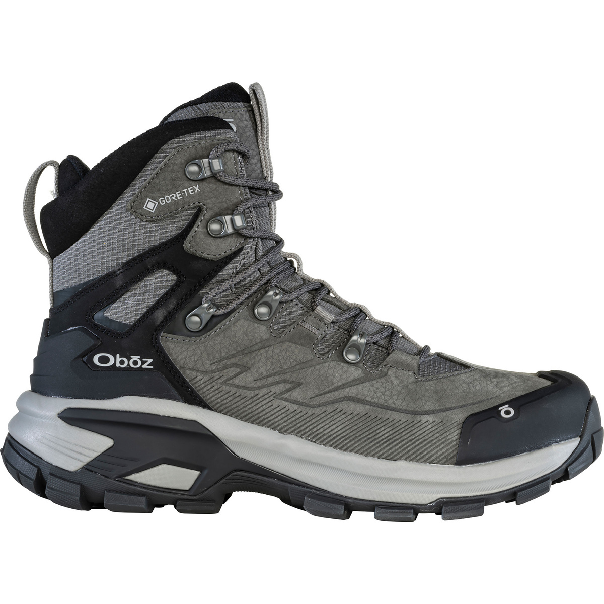 Oboz Herren Bridger Ridge Mid GTX Schuhe (Größe 44.5, grau)