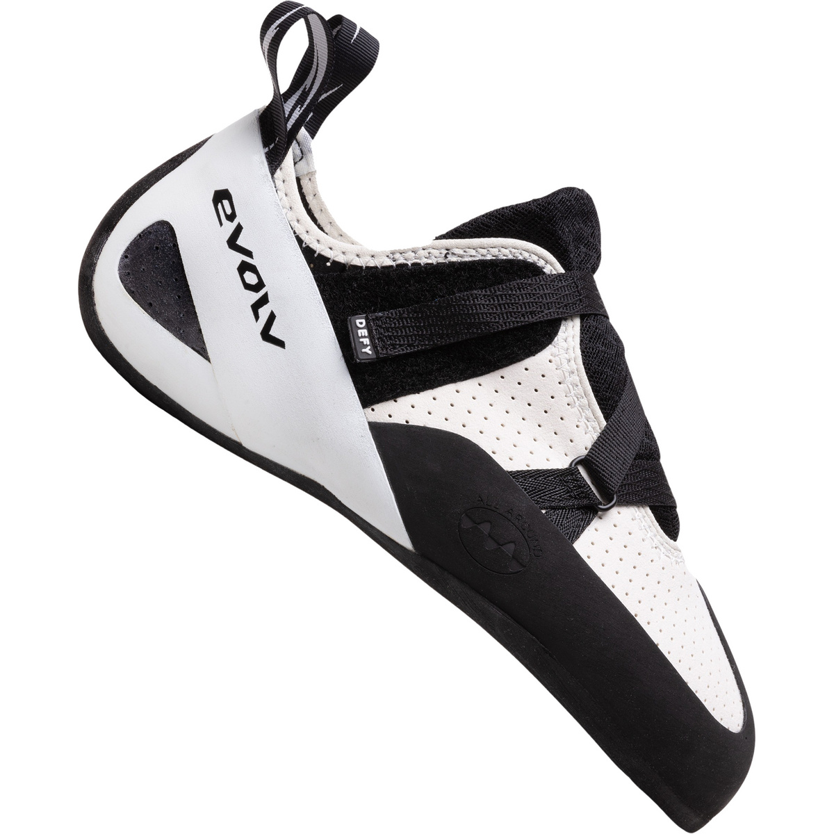 Evolv Chaussons d'escalade Defy (taille 41, Blanc)