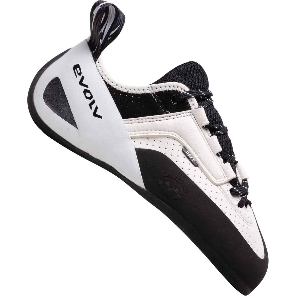 Evolv Chaussons d'escalade Defy Lace (taille 46.5, Blanc)